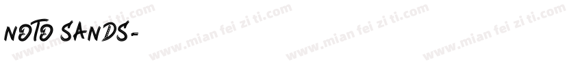 noto sands字体转换